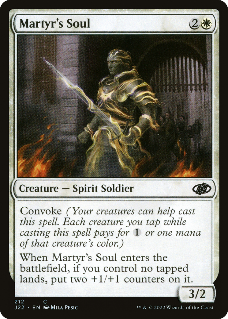 Martyr's Soul (J22-212) [Jumpstart 2022] MTG Single Wizards of the Coast