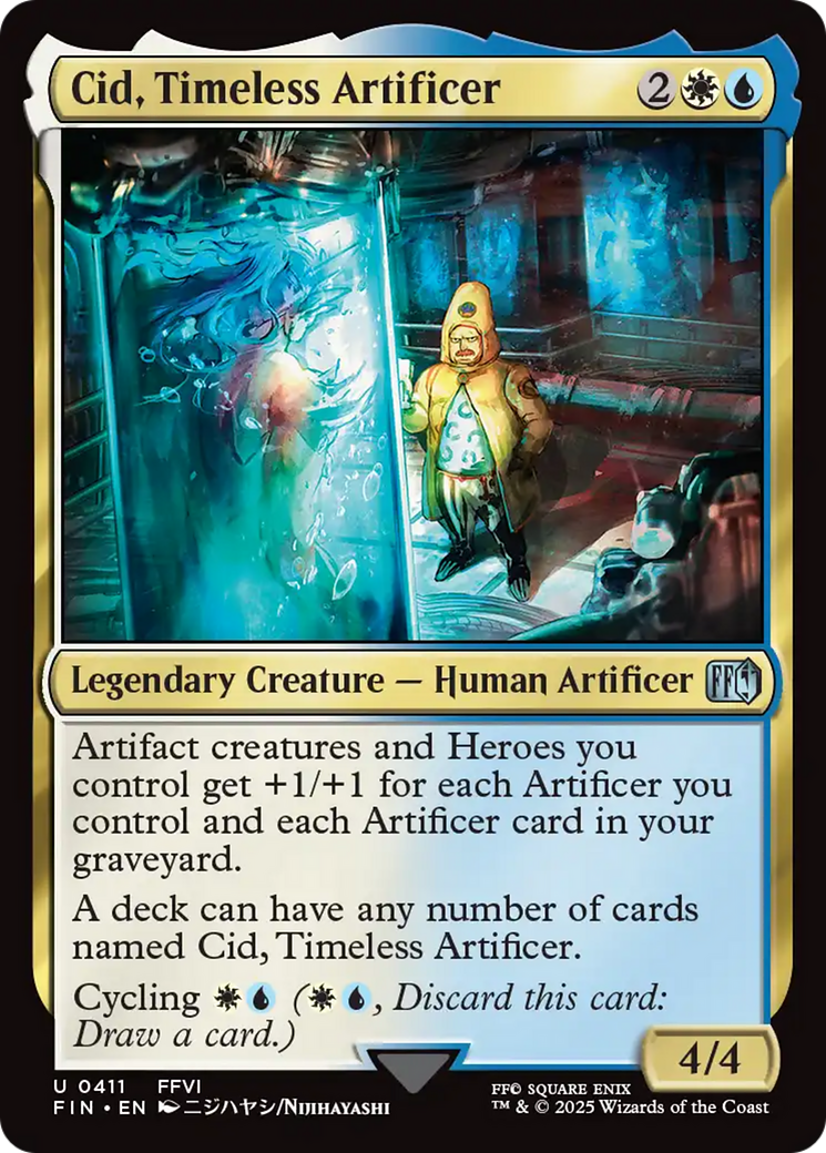 Cid, Timeless Artificer (0411) (FIN-411) [FINAL FANTASY] MTG Single Wizards of the Coast