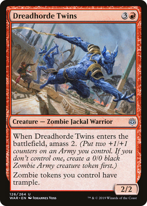 Dreadhorde Twins (WAR-126) [War of the Spark] Foil MTG Single Wizards of the Coast
