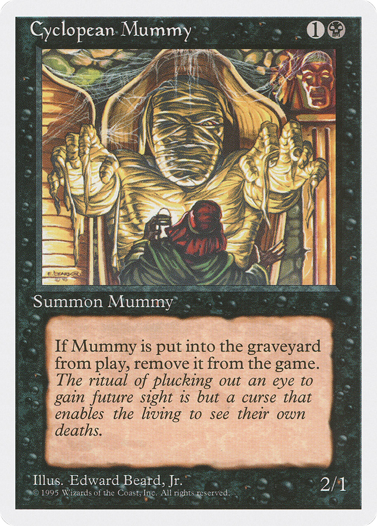 Cyclopean Mummy (4ED-128) [Fourth Edition] MTG Single Wizards of the Coast