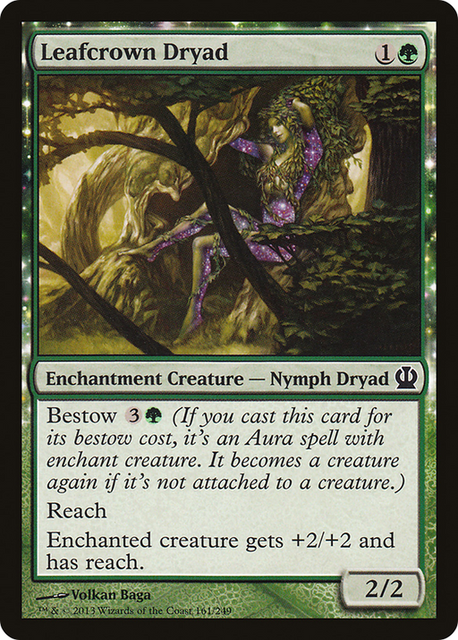 Leafcrown Dryad (THS-161) [Theros] Foil MTG Single Wizards of the Coast