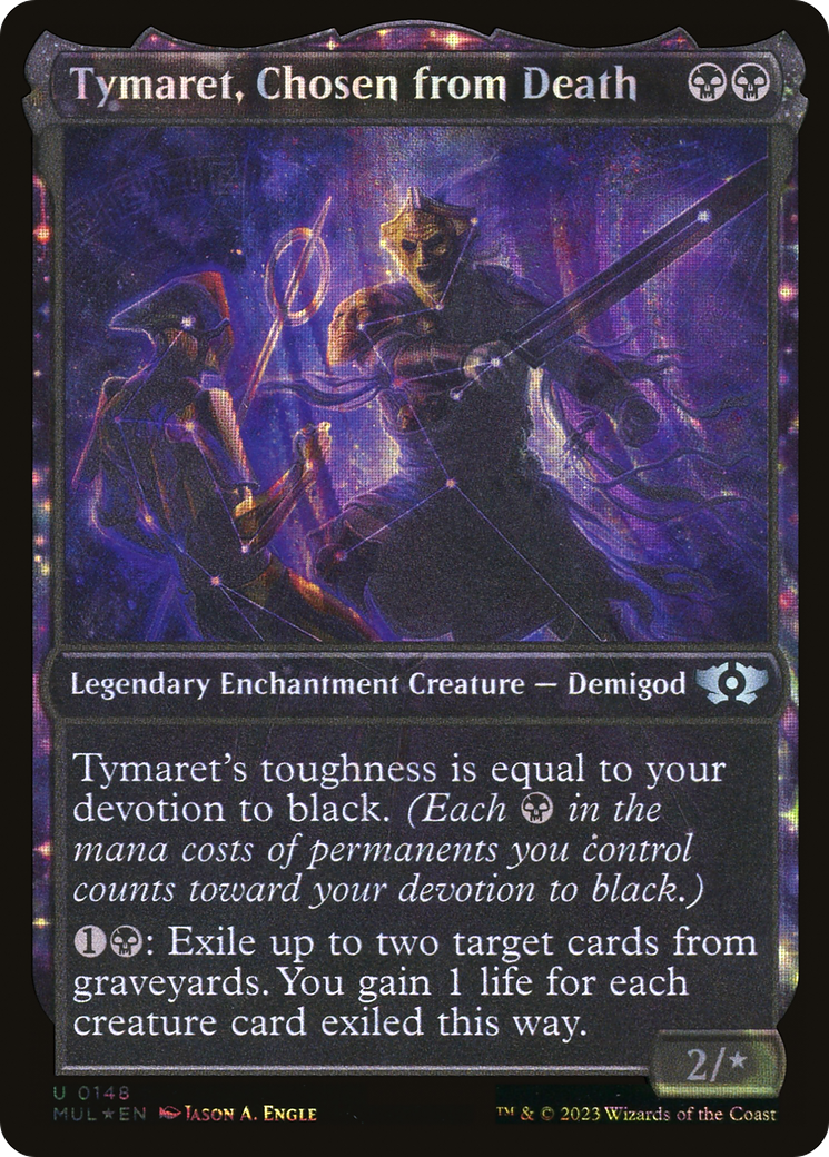 Tymaret, Chosen from Death (MUL-148) [Multiverse Legends] (Showcase) Foil MTG Single Wizards of the Coast