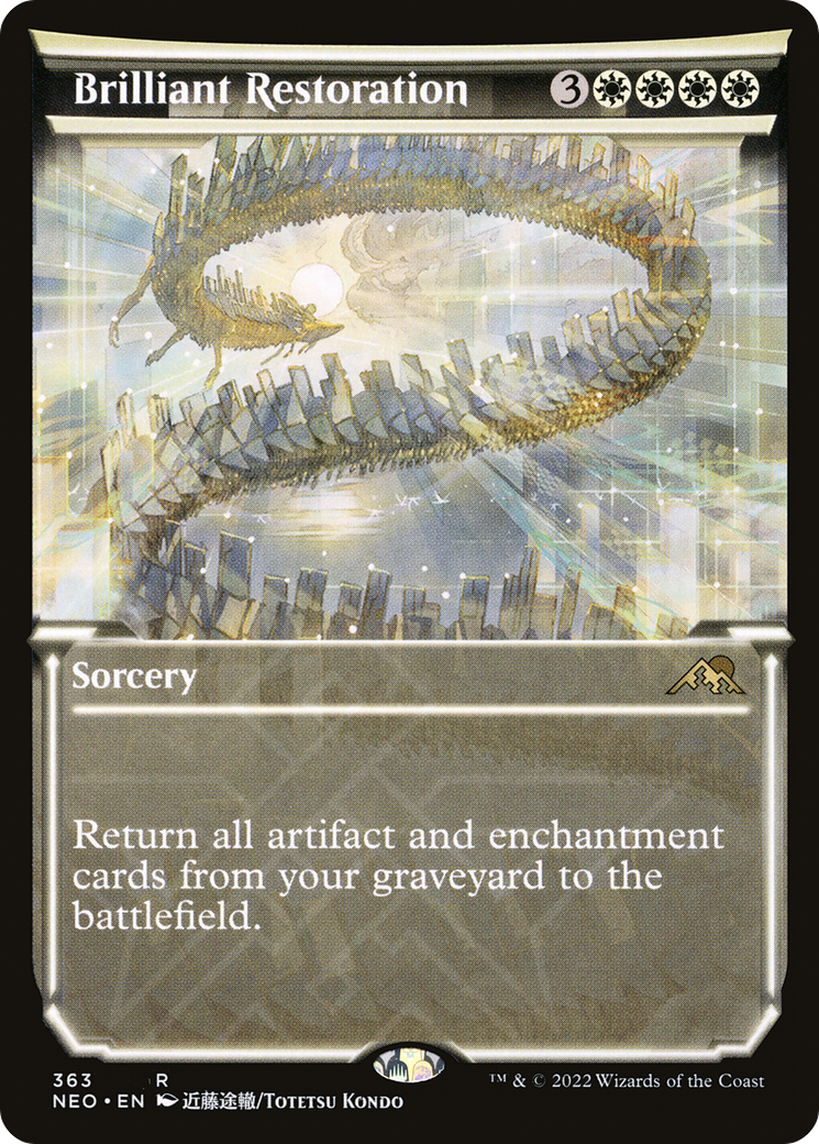 Brilliant Restoration (NEO-363) [Kamigawa: Neon Dynasty] (Showcase) MTG Single Wizards of the Coast