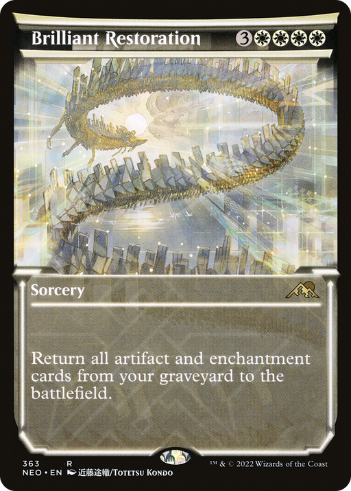 Brilliant Restoration (NEO-363) [Kamigawa: Neon Dynasty] (Showcase) MTG Single Wizards of the Coast