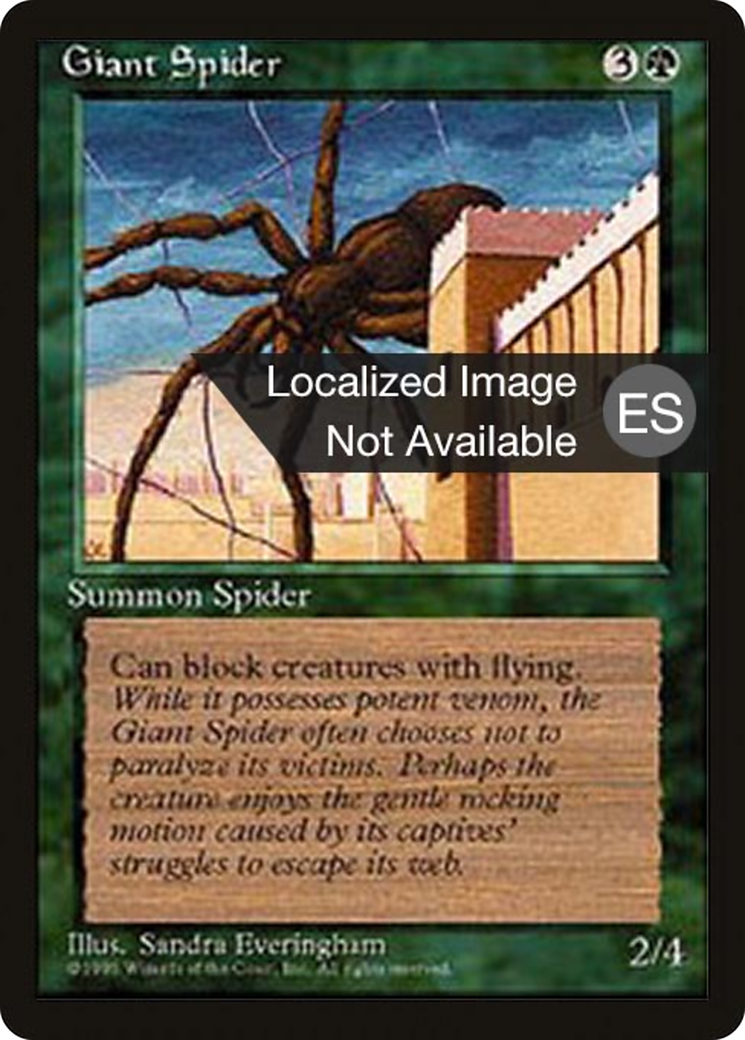 Giant Spider (4BB-) [Fourth Edition Foreign Black Border] MTG Single Wizards of the Coast