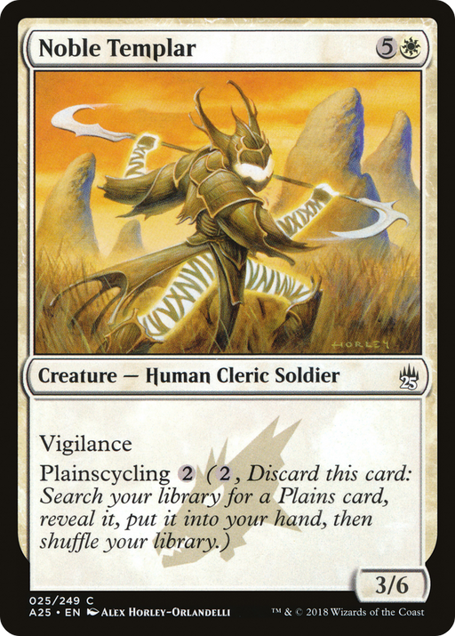 Noble Templar (A25-025) [Masters 25] Foil MTG Single Wizards of the Coast