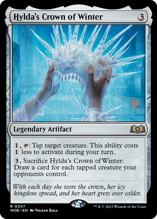 Hylda's Crown of Winter (PPWOE-247) [Wilds of Eldraine Promos] MTG Single Wizards of the Coast