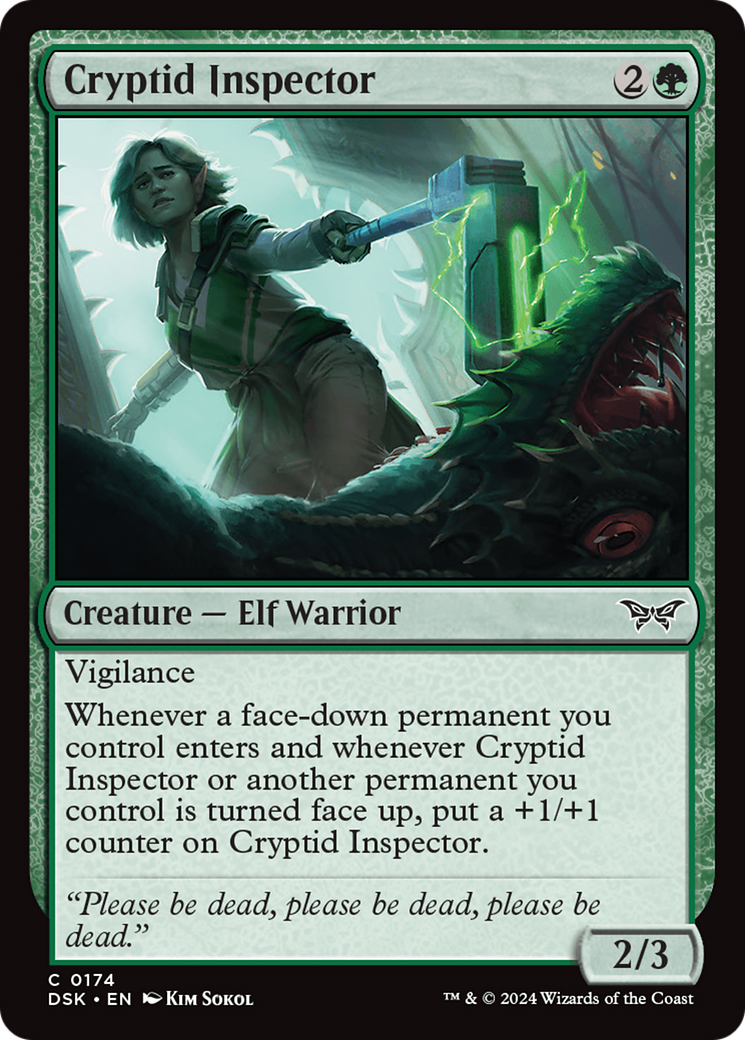 Cryptid Inspector (DSK-174) [Duskmourn: House of Horror] Foil MTG Single Wizards of the Coast