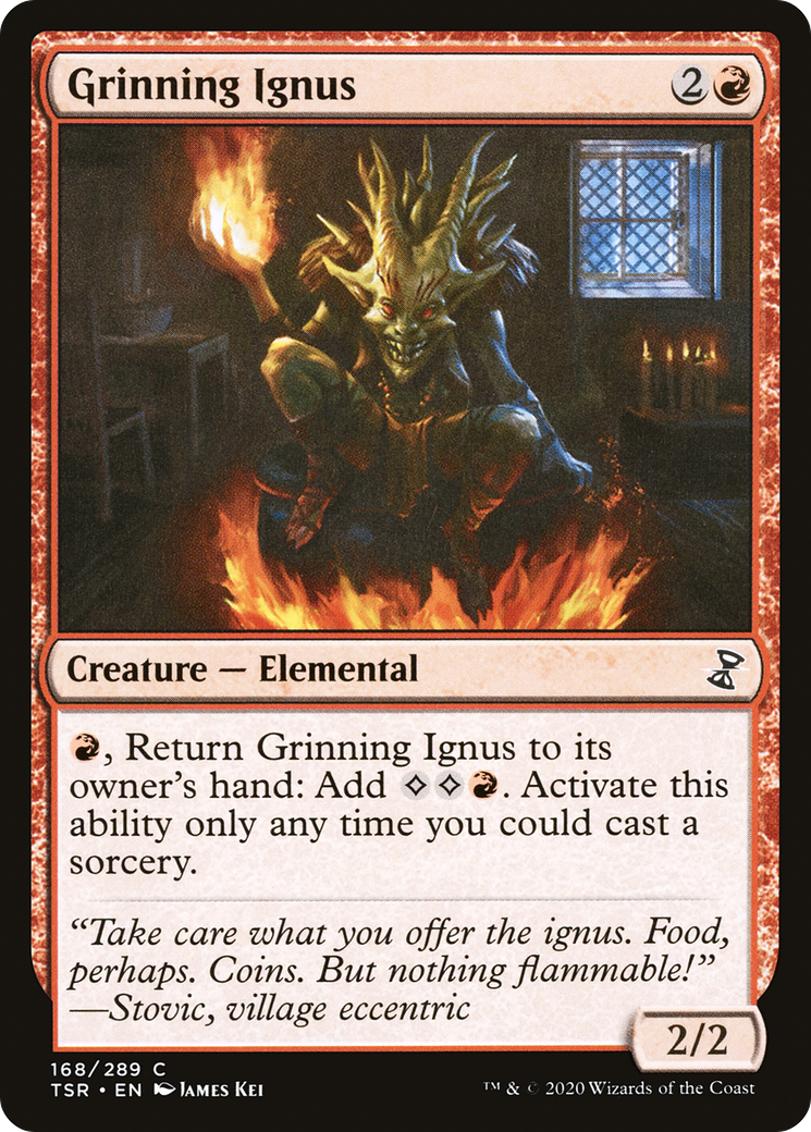 Grinning Ignus (TSR-168) [Time Spiral Remastered] MTG Single Wizards of the Coast