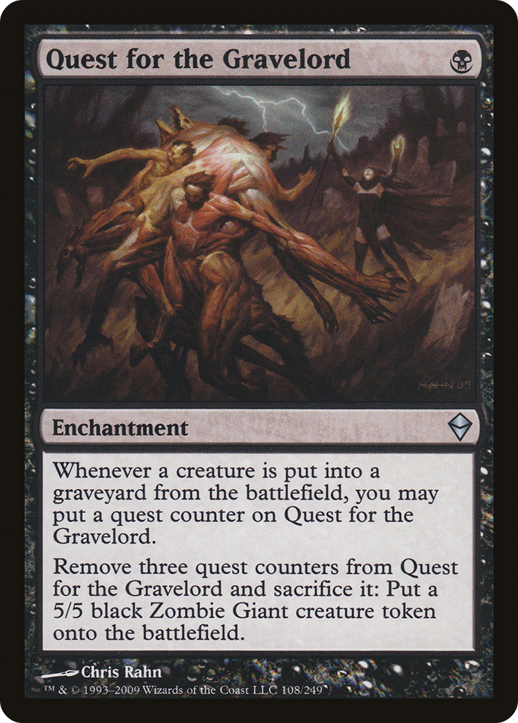 Quest for the Gravelord (ZEN-108) [Zendikar] MTG Single Wizards of the Coast