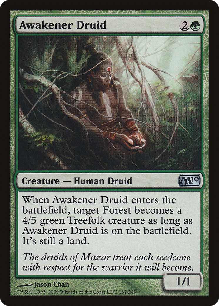 Awakener Druid (M10-167) [Magic 2010] Foil MTG Single Wizards of the Coast