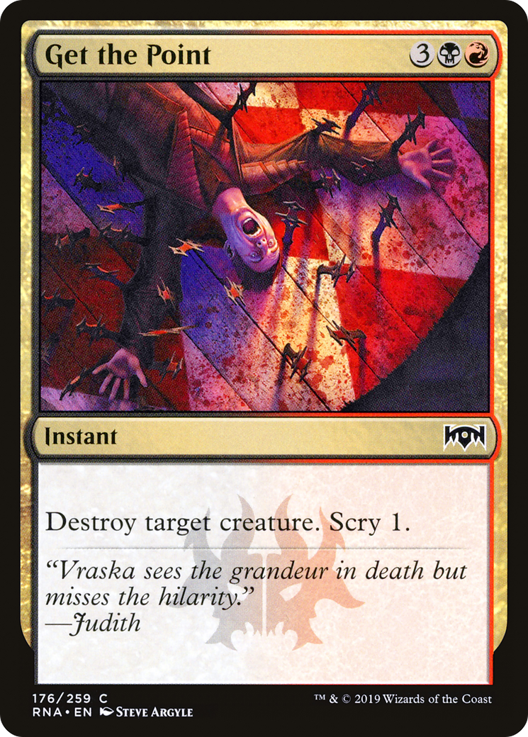 Get the Point (RNA-176) [Ravnica Allegiance] Foil MTG Single Wizards of the Coast