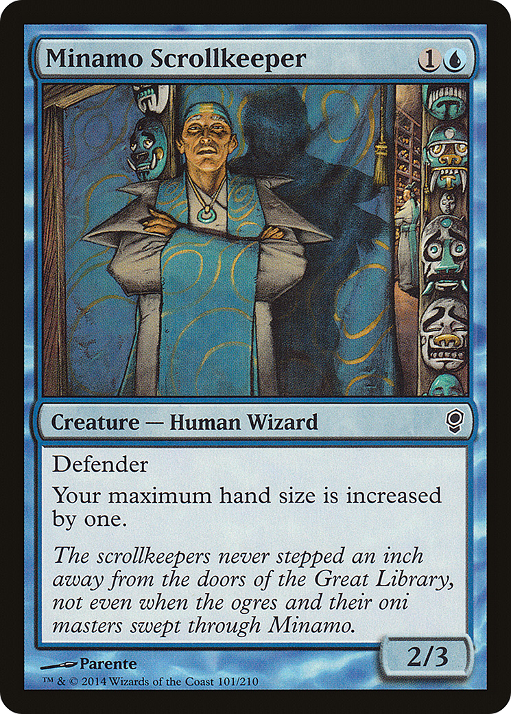 Minamo Scrollkeeper (CNS-101) [Conspiracy] Foil MTG Single Wizards of the Coast