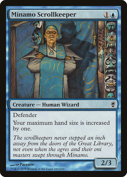 Minamo Scrollkeeper (CNS-101) [Conspiracy] MTG Single Wizards of the Coast