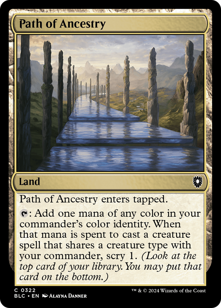 Path of Ancestry (BLC-322) [Bloomburrow Commander] MTG Single Wizards of the Coast