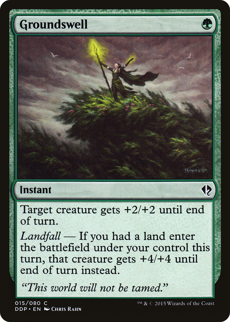 Groundswell (DDP-015) [Misc] Duel Decks: Zendikar vs. Eldrazi MTG Single Wizards of the Coast