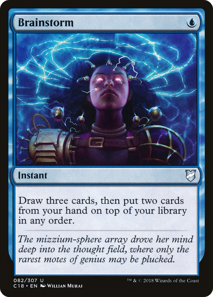 Brainstorm (C18-082) [Commander 2018] MTG Single Wizards of the Coast