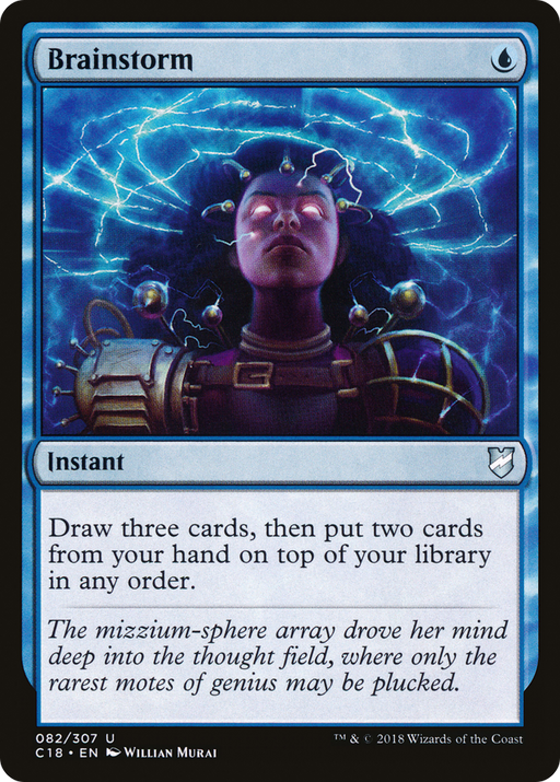 Brainstorm (C18-082) [Commander 2018] MTG Single Wizards of the Coast