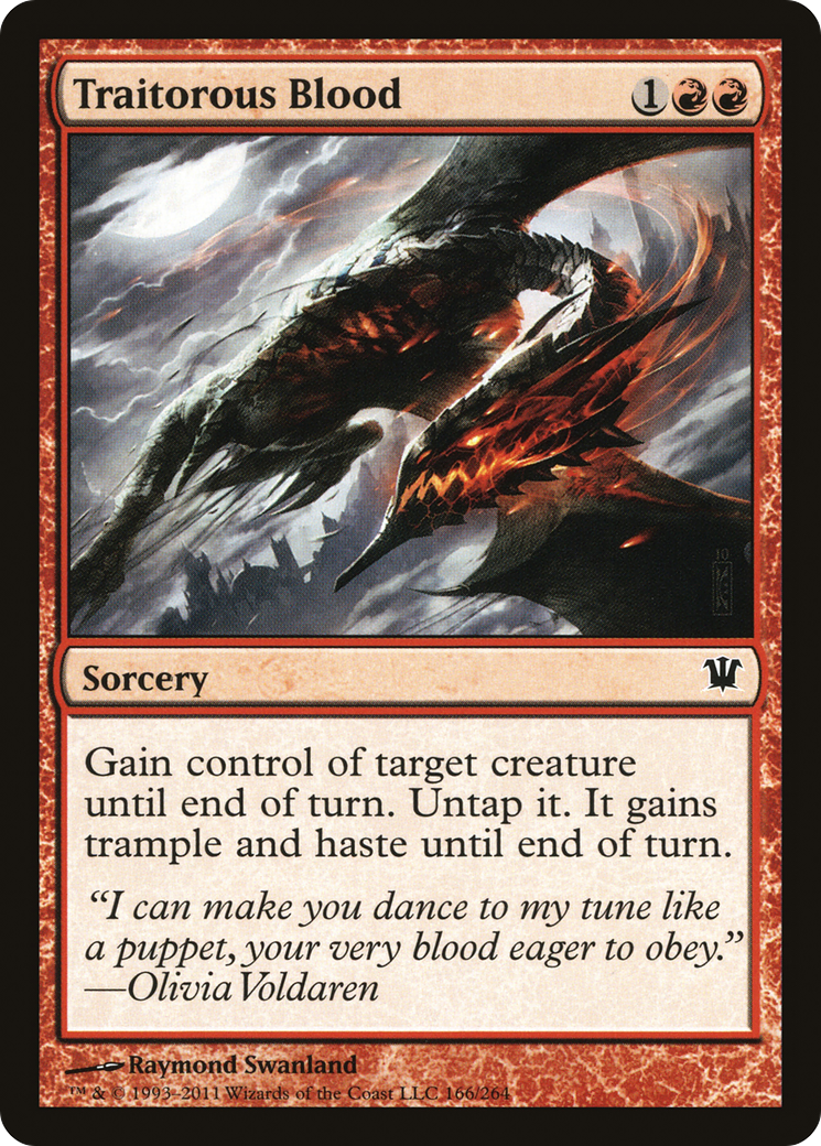 Traitorous Blood (ISD-166) [Innistrad] Foil MTG Single Wizards of the Coast