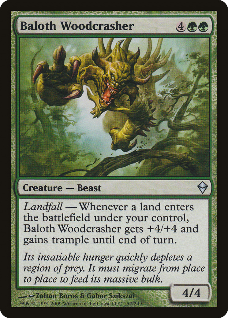 Baloth Woodcrasher (ZEN-157) [Zendikar] MTG Single Wizards of the Coast