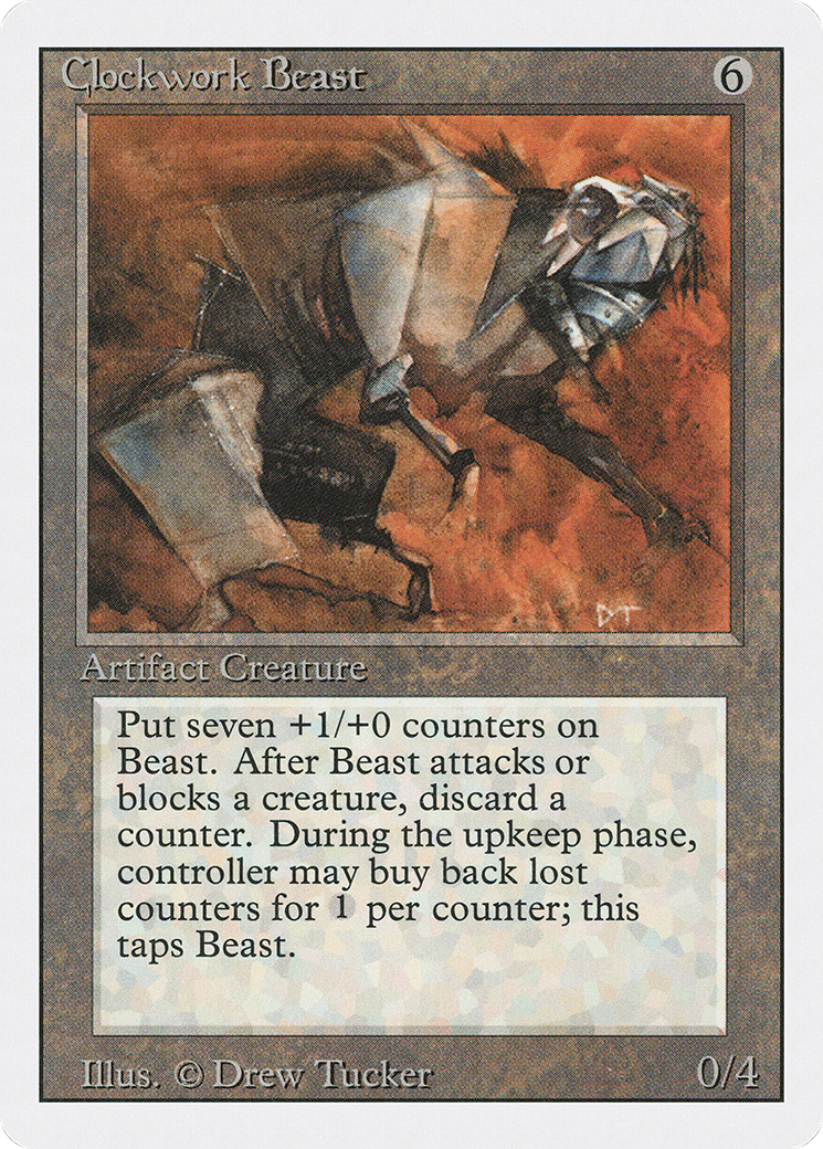 Clockwork Beast (3ED-240) [Revised Edition] MTG Single Wizards of the Coast