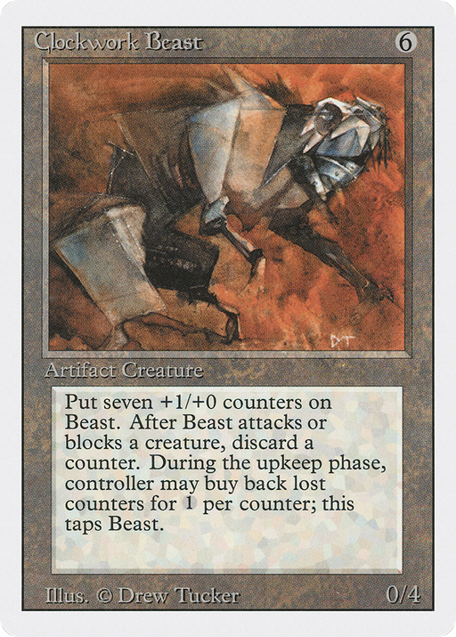 Clockwork Beast (3ED-240) [Revised Edition] MTG Single Wizards of the Coast