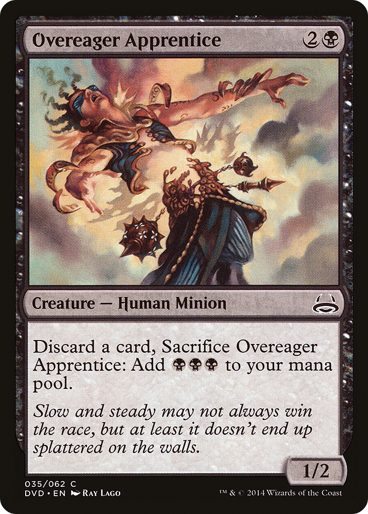 Overeager Apprentice (DD3-035) [Misc] Duel Decks Anthology: Divine vs. Demonic MTG Single Wizards of the Coast