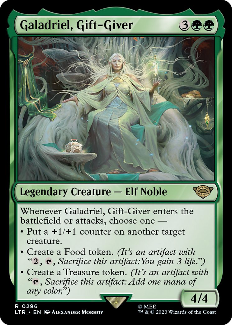 Galadriel, Gift-Giver (LTR-296) [The Lord of the Rings: Tales of Middle-earth] MTG Single Wizards of the Coast