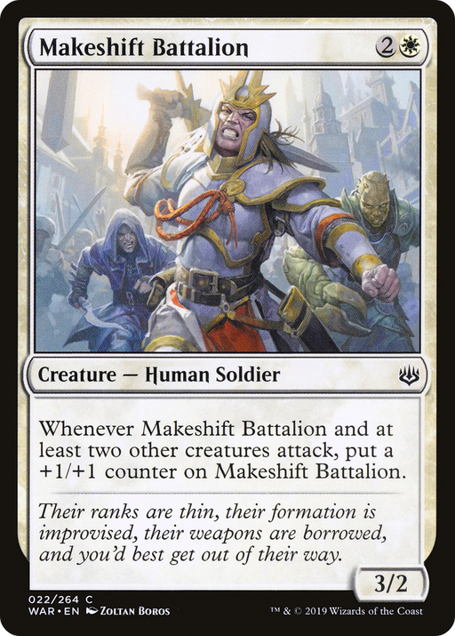 Makeshift Battalion (WAR-022) [War of the Spark] MTG Single Wizards of the Coast