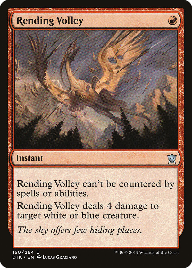 Rending Volley (DTK-150) [Dragons of Tarkir] MTG Single Wizards of the Coast