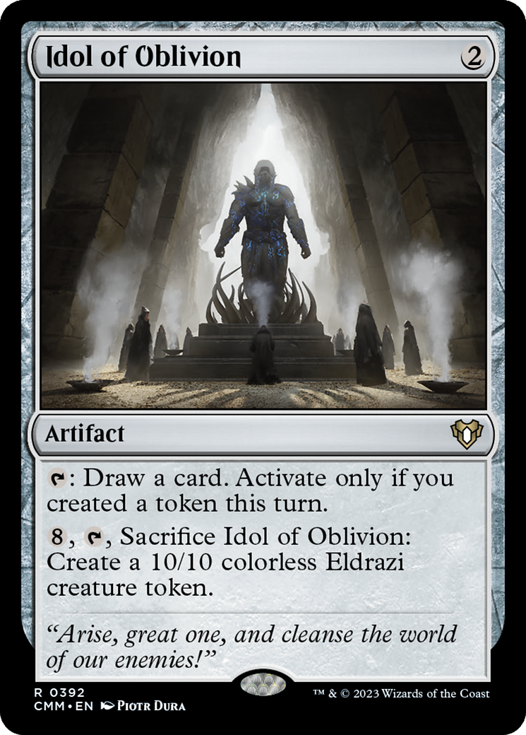 Idol of Oblivion (CMM-392) [Commander Masters] Foil MTG Single Wizards of the Coast