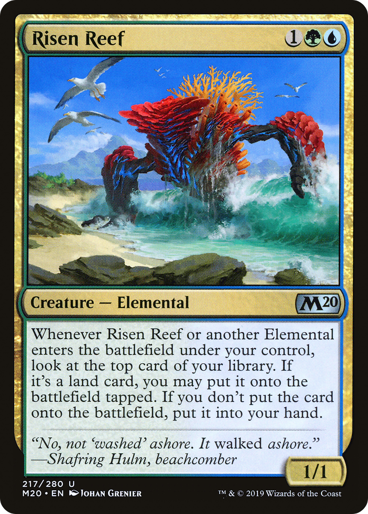 Risen Reef (M20-217) [Core Set 2020] MTG Single Wizards of the Coast