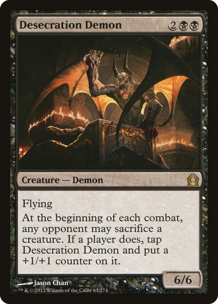 Desecration Demon (RTR-063) [Return to Ravnica] Foil MTG Single Wizards of the Coast