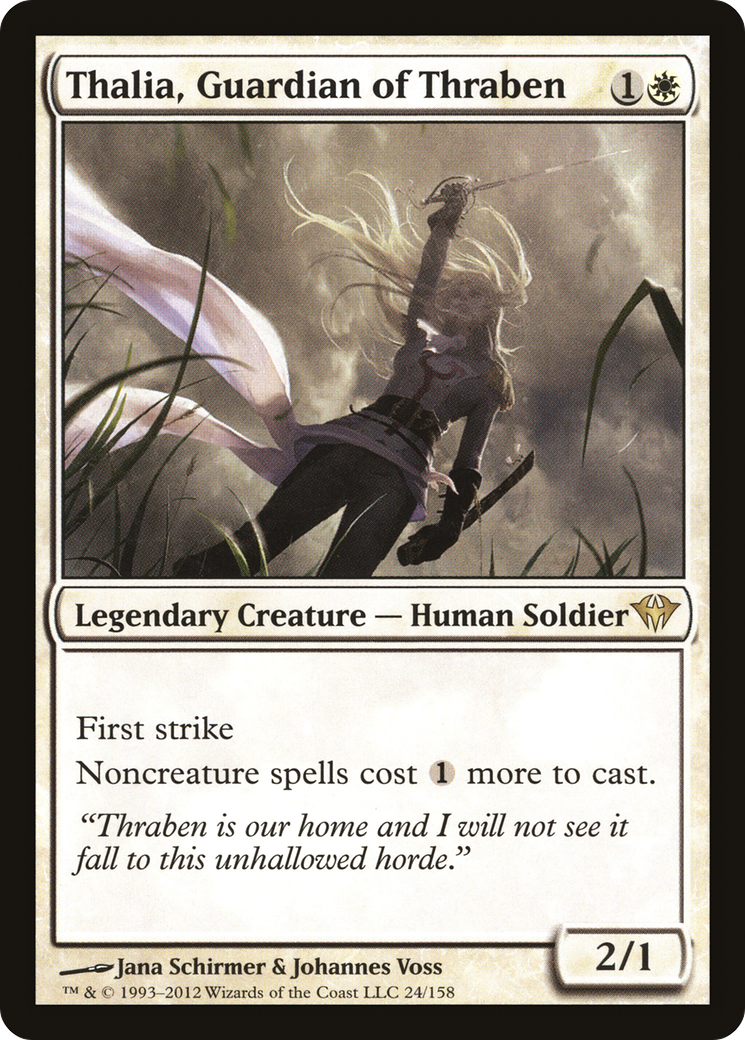 Thalia, Guardian of Thraben (DKA-024) [Dark Ascension] MTG Single Wizards of the Coast