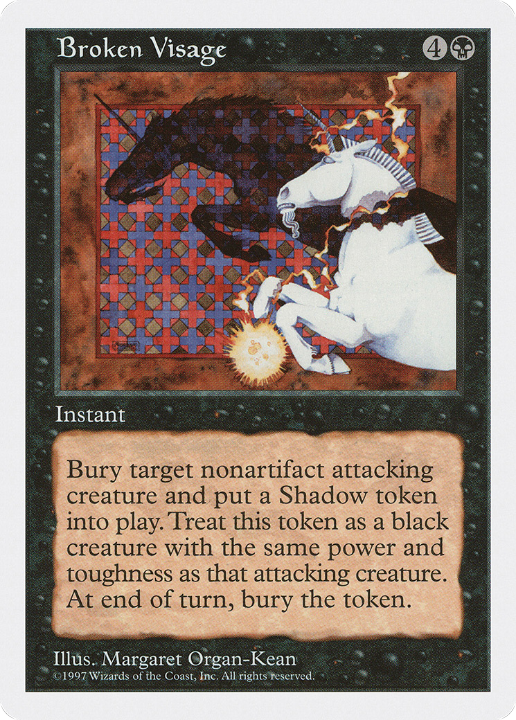 Broken Visage (5ED-149) [Fifth Edition] MTG Single Wizards of the Coast
