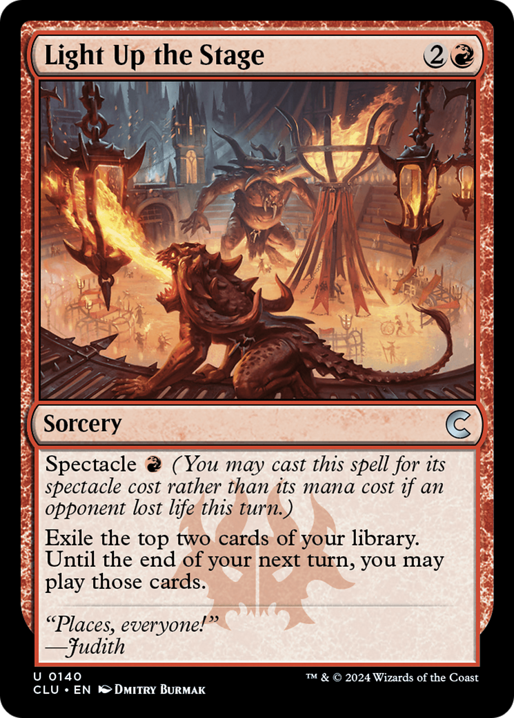 Light Up the Stage (CLU-140) [Ravnica: Clue Edition] MTG Single Wizards of the Coast