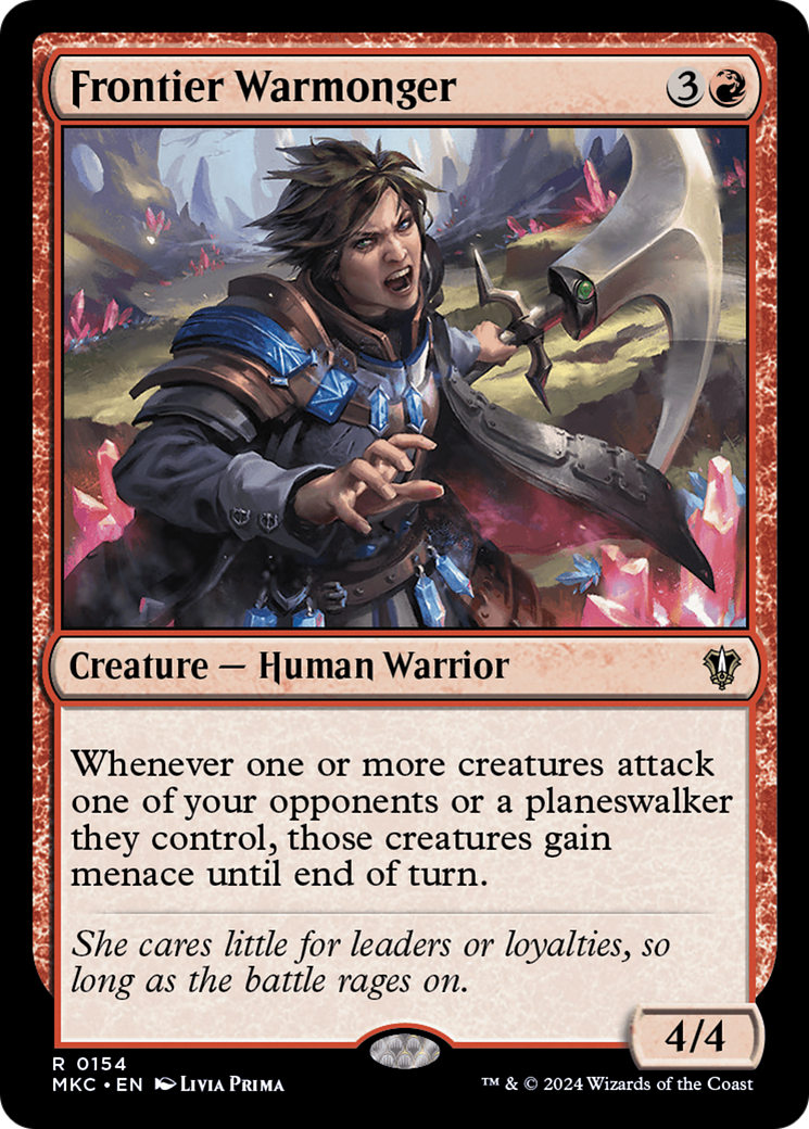 Frontier Warmonger (MKC-154) [Murders at Karlov Manor Commander] MTG Single Wizards of the Coast