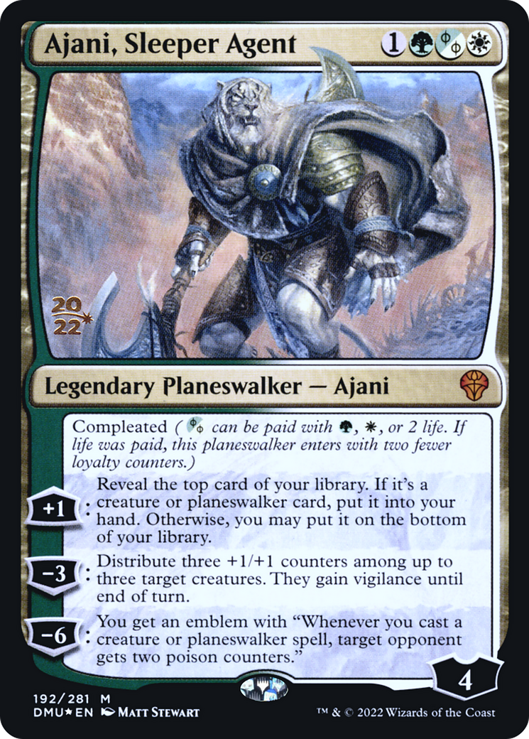 Ajani, Sleeper Agent (PRE-192) [Dominaria United Promos] Foil MTG Single Wizards of the Coast