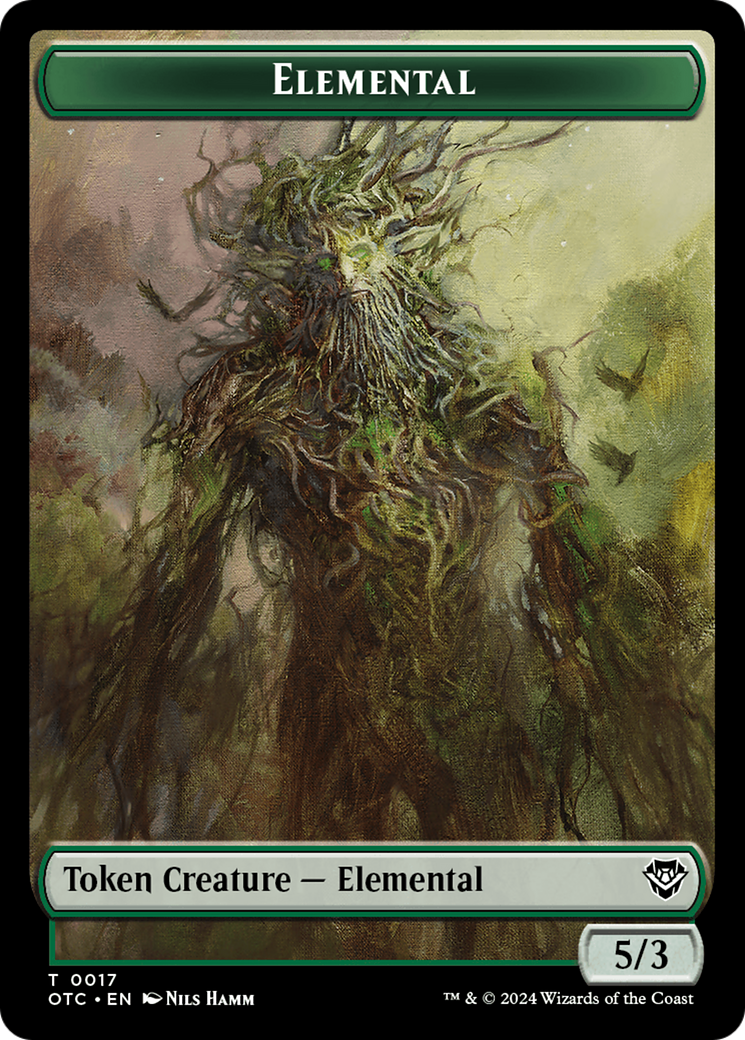 Insect // Elemental (0017) Double-Sided Token [Tokens] Outlaws of Thunder Junction Commander Tokens MTG Single Magic: The Gathering