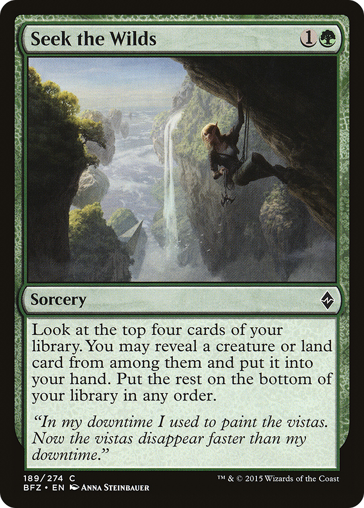 Seek the Wilds (BFZ-189) [Battle for Zendikar] MTG Single Wizards of the Coast