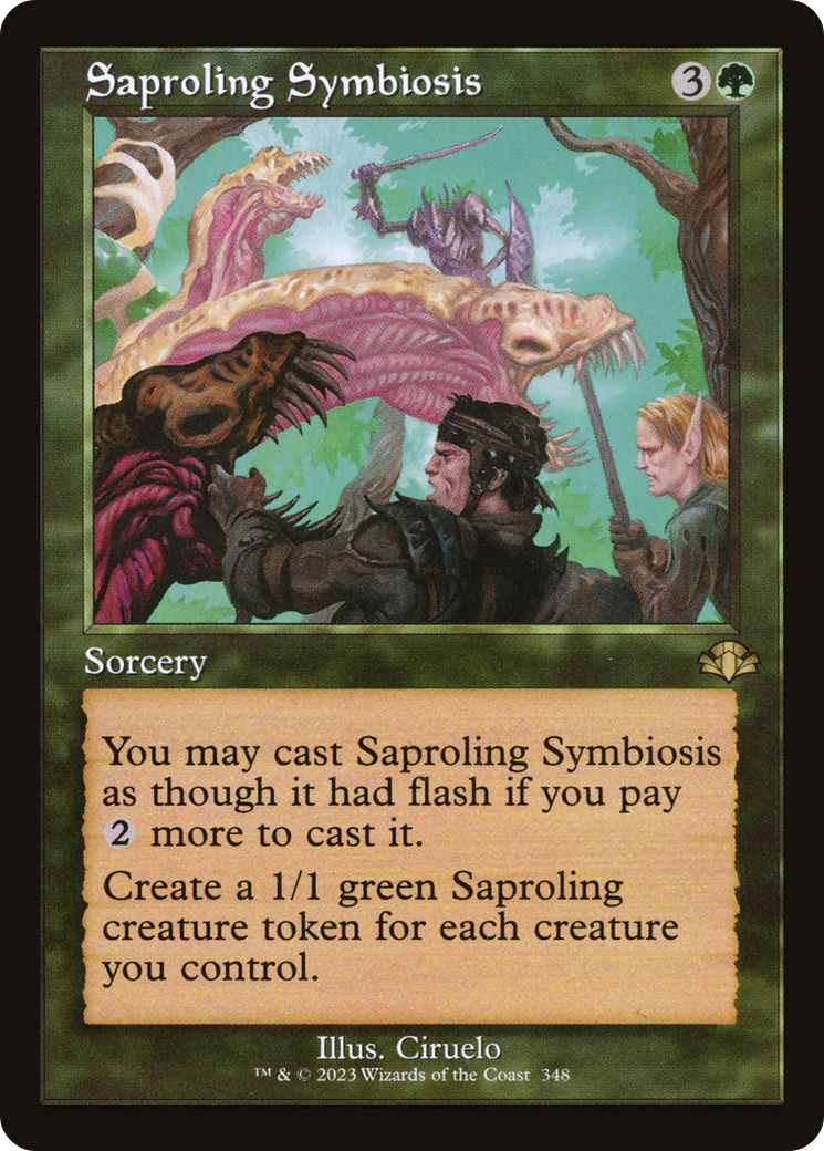 Saproling Symbiosis (DMR-348) [Dominaria Remastered] MTG Single Wizards of the Coast