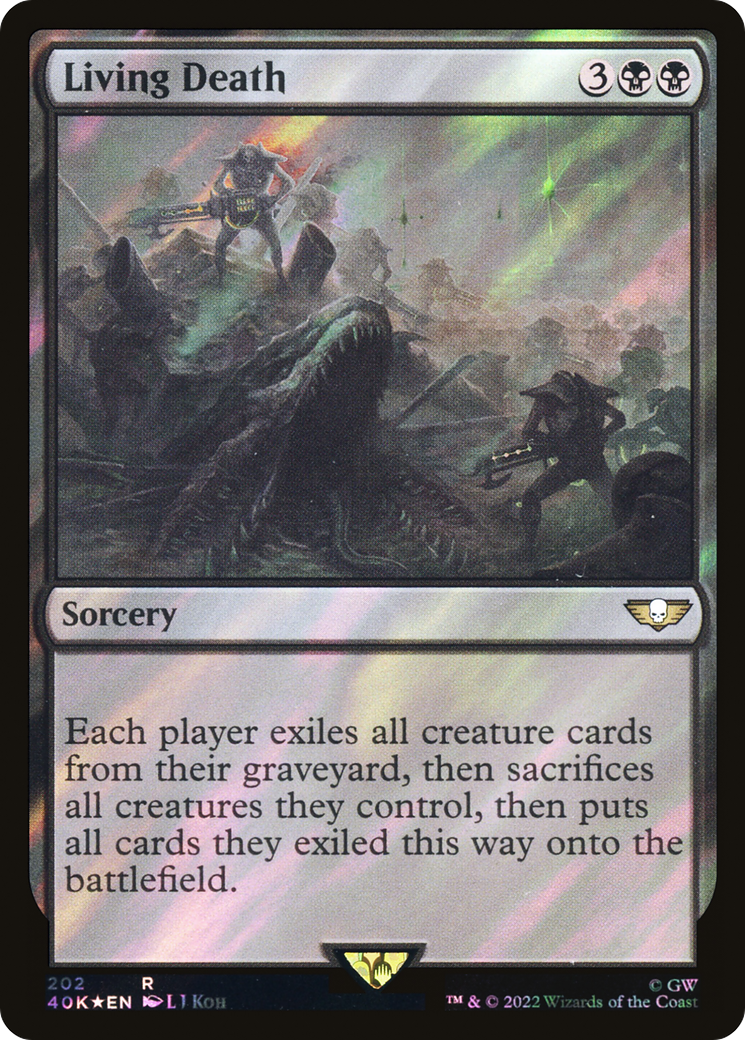 Living Death (40K-202★) [Warhammer 40,000 Commander] Foil MTG Single Wizards of the Coast