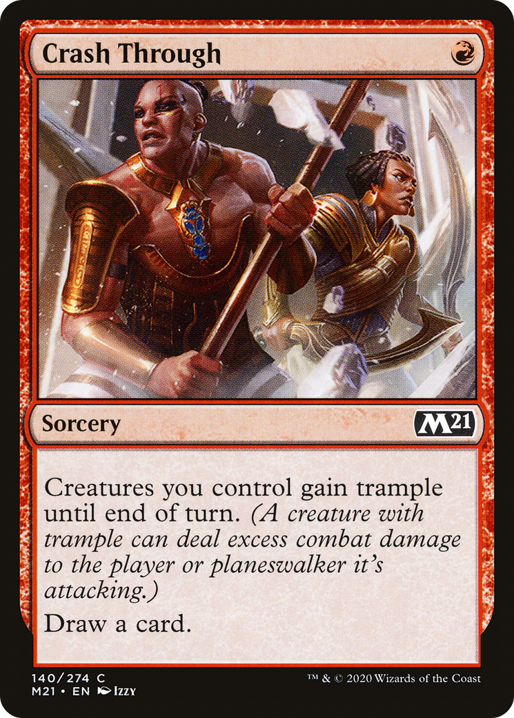 Crash Through (M21-140) [Core Set 2021] MTG Single Wizards of the Coast