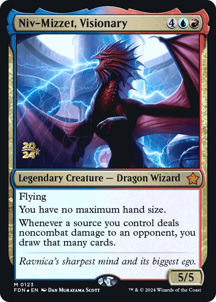 Niv-Mizzet, Visionary (PRE-123) [Foundations Promos] Foil MTG Single Wizards of the Coast