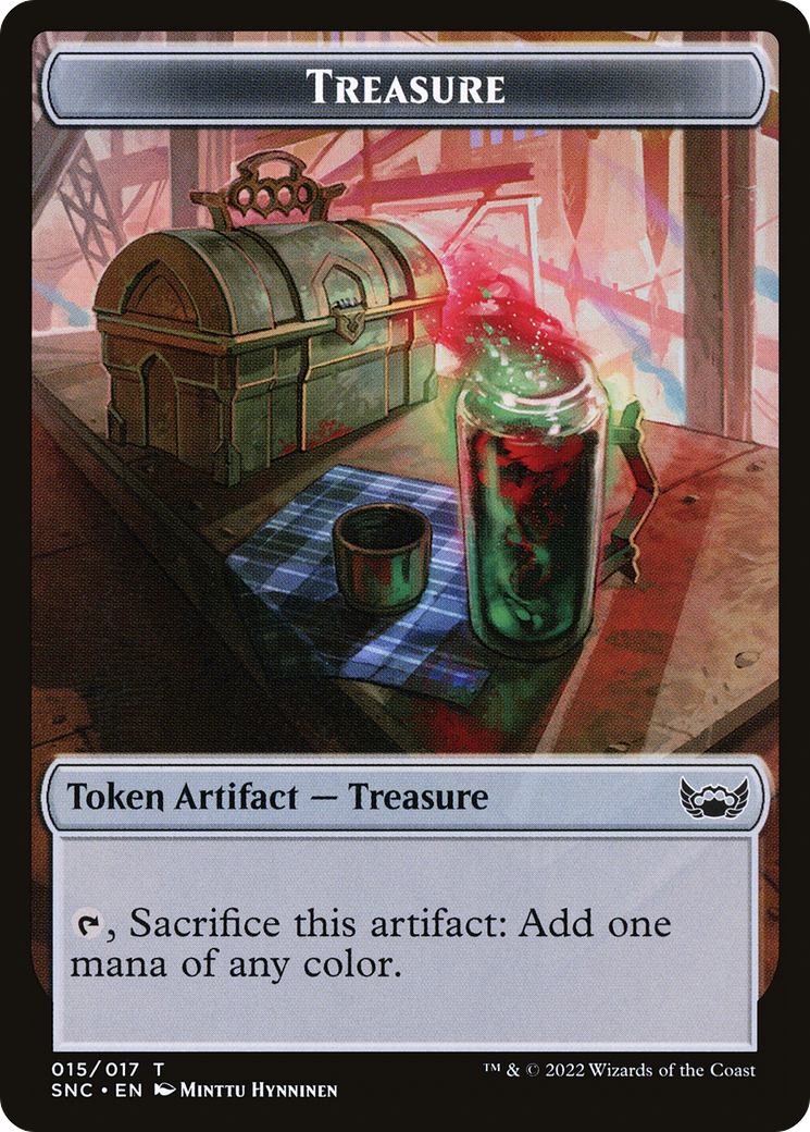 Treasure (TSNC-015) [Tokens] Streets of New Capenna Tokens Foil MTG Single Wizards of the Coast