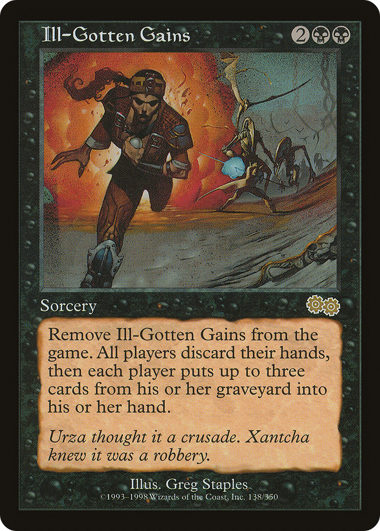 Ill-Gotten Gains (USG-138) [Urza's Saga] MTG Single Wizards of the Coast