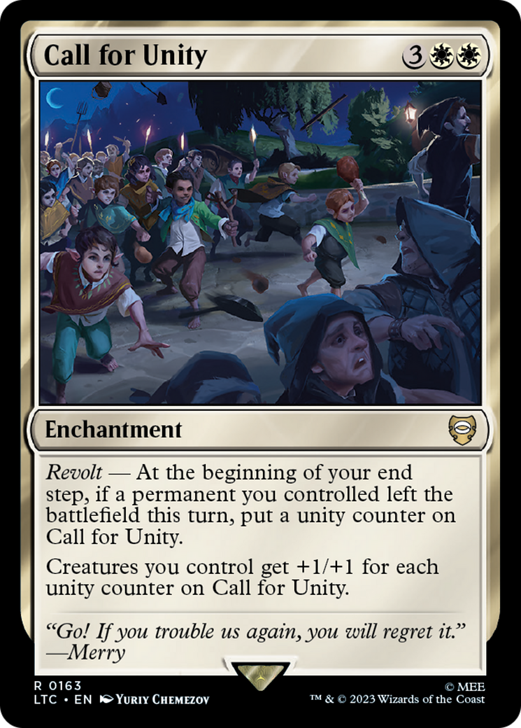 Call for Unity (LTC-163) [Tales of Middle-earth Commander] MTG Single Wizards of the Coast
