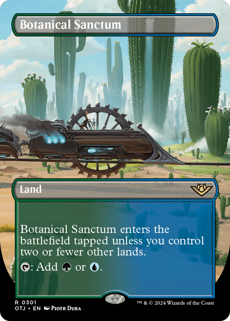 Botanical Sanctum (OTJ-301) [Outlaws of Thunder Junction] (Borderless) MTG Single Wizards of the Coast