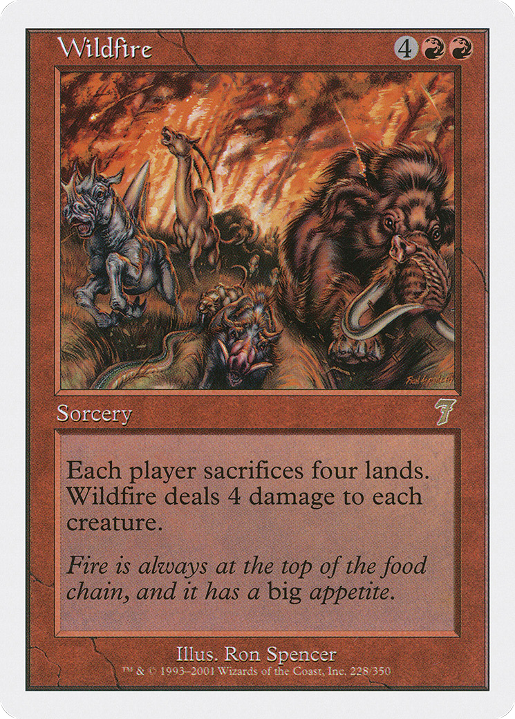 Wildfire (7ED-228) [7th Edition] Foil MTG Single Wizards of the Coast
