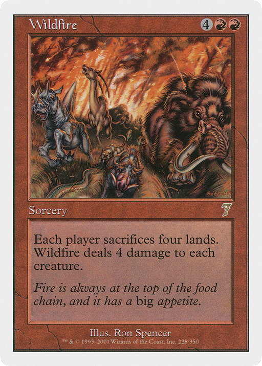 Wildfire (7ED-228) [7th Edition] Foil MTG Single Wizards of the Coast